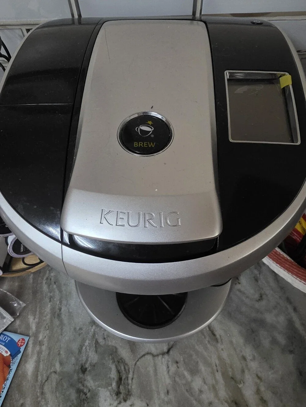 Keurig Black and Silver Single-Serve Coffee Brewer